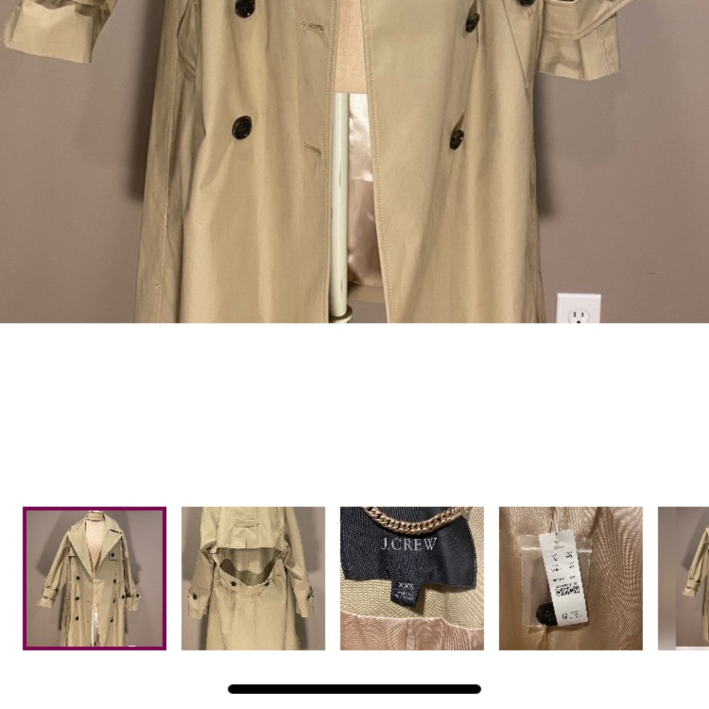 J. Crew oversized trench coat